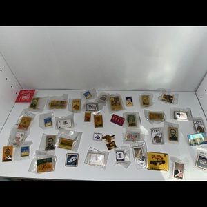 Vintage Stamp Pin backs!